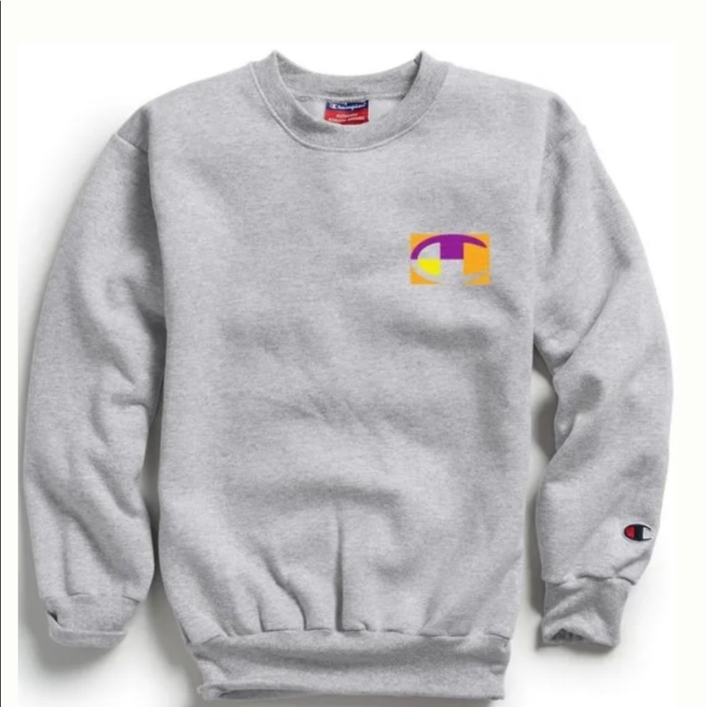 Retro Double Dry Color Block Crew Sweatshirt